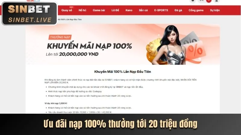 Các chương trình khuyến mãi nổ hũ